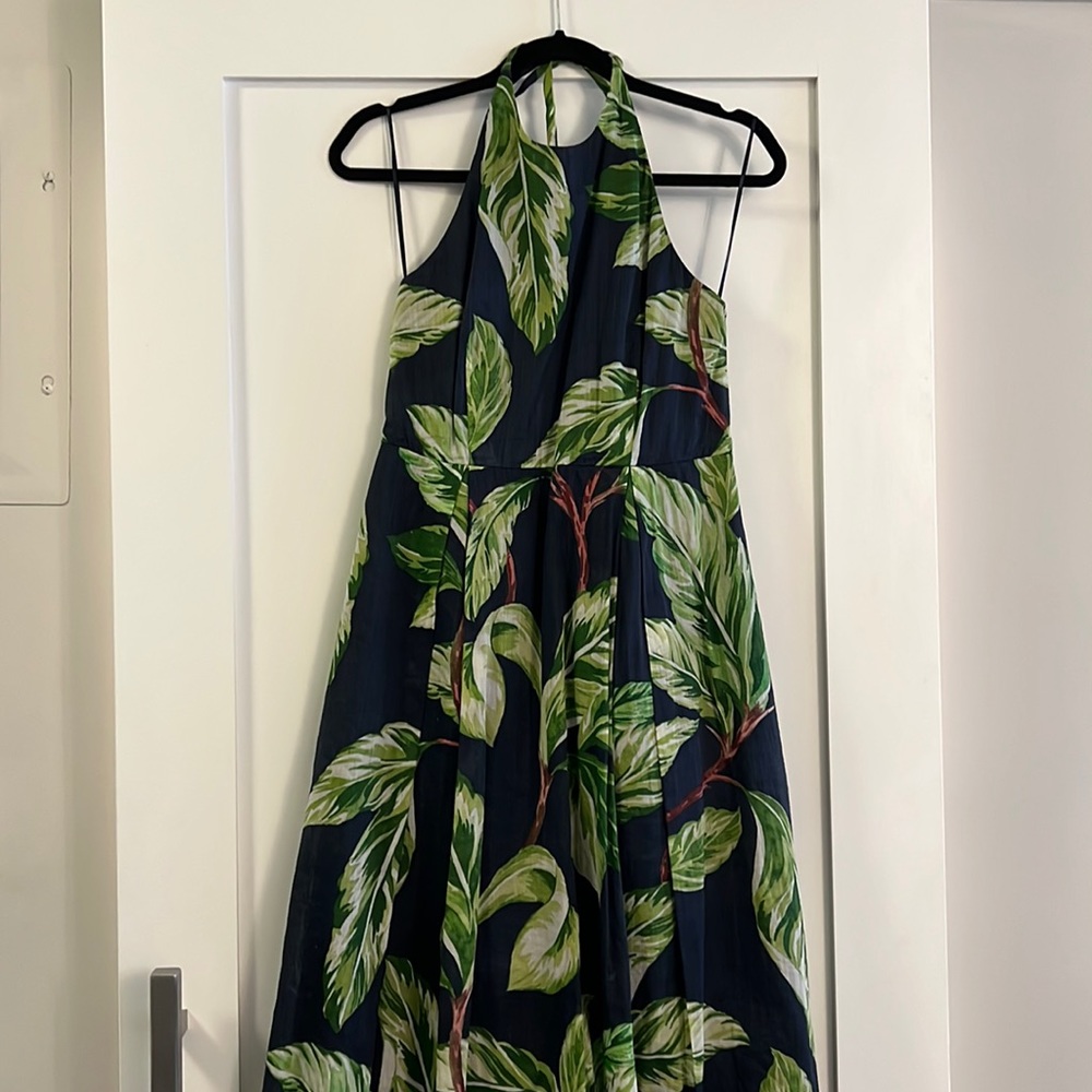 Tropical halter dress